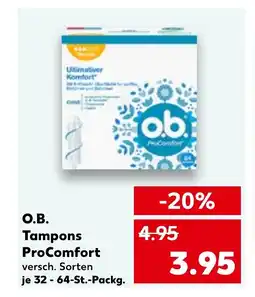 O.B. Tampons procomfort