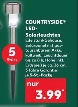 Kaufland COUNTRYSIDE LED- Solarleuchten tilbud