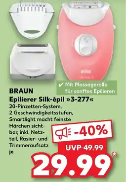 Kaufland BRAUN Epilierer silk-épil 3-277 tilbud