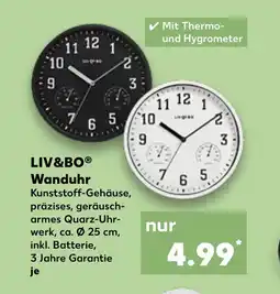 Kaufland LIV&BO Wanduhr tilbud