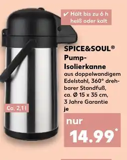 Kaufland SPICE&SOUL Pump isolierkanne tilbud