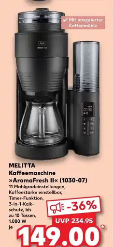Kaufland MELITTA Kaffeemaschine aromafresh ii tilbud