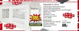 Harald Nyborg Partytelt 5 x 8 m tilbud