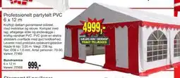 Harald Nyborg Professionelt partytelt PVC 6 x 12 m tilbud