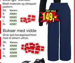 Bukser med vidde