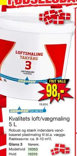 Harald Nyborg Kvalitets loft/vægmaling 5 L tilbud