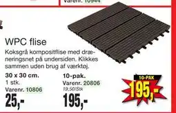 Harald Nyborg WPC flise tilbud
