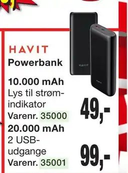 Harald Nyborg Powerbank 10.000 mAh tilbud