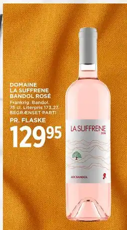 MENY DOMAINE LA SUFFRENE BANDOL ROSÉ tilbud