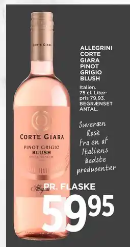 MENY ALLEGRINI CORTE GIARA PINOT GRIGIO BLUSH tilbud