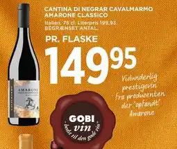 MENY CANTINA DI NEGRAR CAVALMARMO AMARONE CLASSICOV tilbud