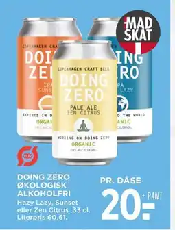 MENY DOING ZERO ØKOLOGISK ALKOHOLFRI tilbud