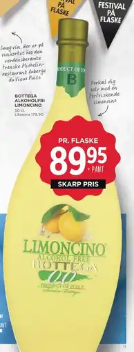 MENY BOTTEGA ALKOHOLFRI LIMONCINO tilbud