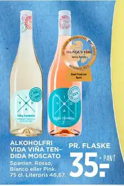 MENY ALKOHOLFRI VIDA VIÑA TENDIDA MOSCATO tilbud