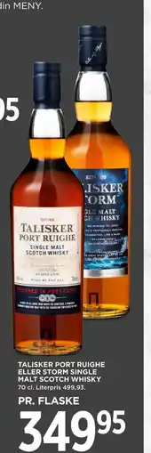MENY TALISKER PORT RUIGHE ELLER STORM SINGLE MALT SCOTCH WHISKY tilbud