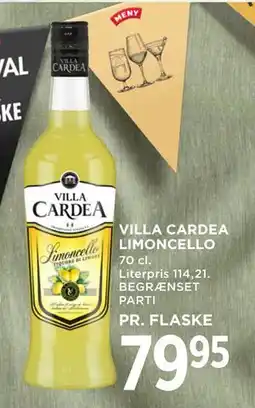 MENY VILLA CARDEA LIMONCELLO tilbud