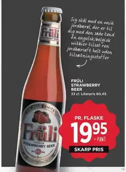 MENY FRÜLI STRAWBERRY BEER tilbud