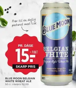 MENY BLUE MOON BELGIAN WHITE WHEAT ALE tilbud
