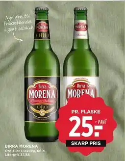 MENY BIRRA MORENA tilbud