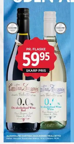 MENY ALKOHOLFRI CANTINA ZACCAGNINI TRALCETTO tilbud