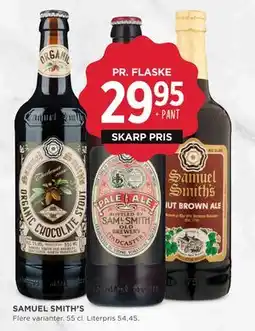 MENY SAMUEL SMITH’S tilbud