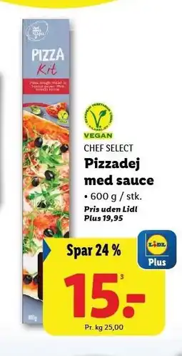 Lidl Pizzadej med sauce tilbud