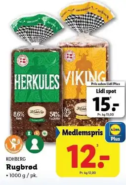 Lidl Rugbrød tilbud