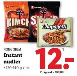 Lidl NONG SHIM Instant nudler tilbud