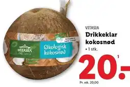 Lidl VITASIA Drikkeklar koksosnød tilbud