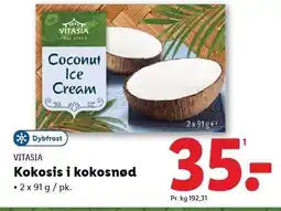 Lidl VITASIA Kokosis i koksosnød tilbud