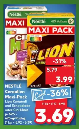 Kaufland NESTLÉ Cerealien maxi-pack tilbud