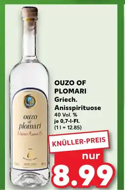 Kaufland OUZO OF PLOMARI Griech. anisspirituose tilbud