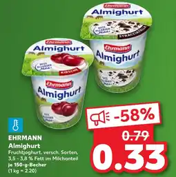 Kaufland EHRMANN Almighurt tilbud