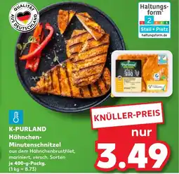 Kaufland K-PURLAND Hähnchen- minutenschnitzel tilbud