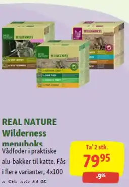 Maxi Zoo REAL NATURE Wilderness menuboks tilbud