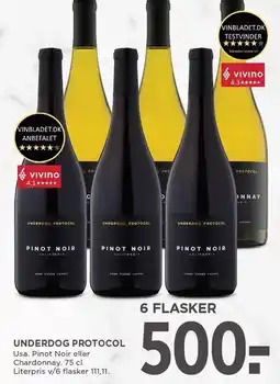 MENY UNDERDOG PROTOCOL - 6 FLASKER tilbud