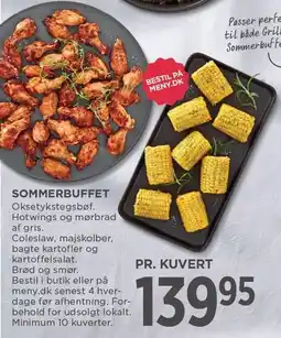 MENY SOMMERBUFFET tilbud