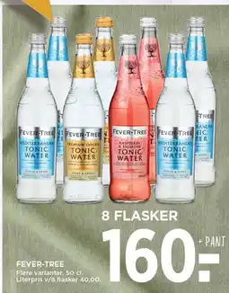 MENY FEVER-TREE - 8 FLASKER tilbud
