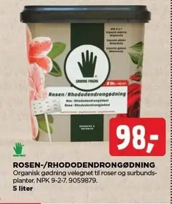 jem & fix ROSEN-/RHODODENDRONGØDNING tilbud