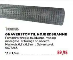 jem & fix HORTUS GNAVERSTOP TIL HØJBEDSRAMME tilbud