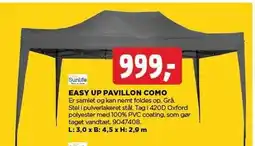 jem & fix EASY UP PAVILLON COMO tilbud