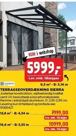 jem & fix TERRASEOVERDÆKNING SIERRA tilbud