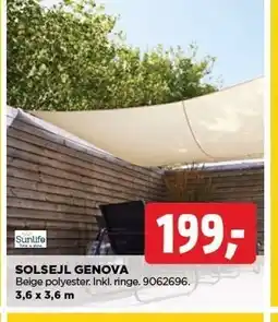 jem & fix SOLSEJL GENOVA tilbud
