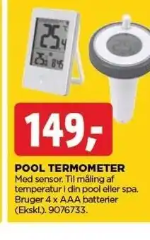 jem & fix POOL TERMOMETER tilbud