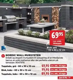 jem & fix NORDIC WALL MURSYSTEM tilbud