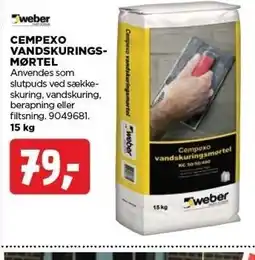 jem & fix CEMPEXO VANDSKURINGS-MØRTEL tilbud
