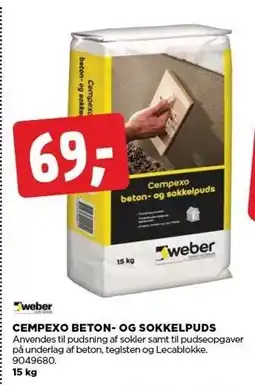 jem & fix CEMPEXO BETON- OG SOKKELPUDS tilbud
