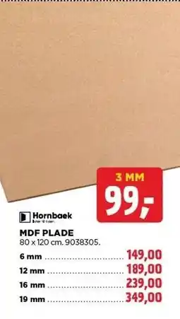 jem & fix MDF PLADE tilbud