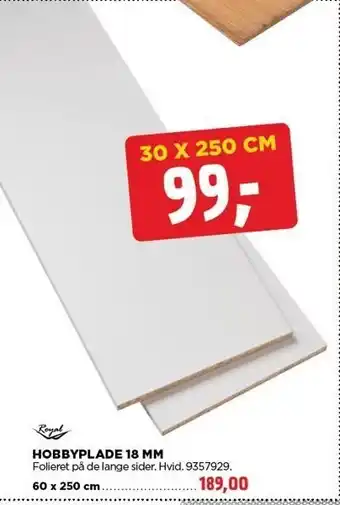 jem & fix HOBBYPLADE 18 MM tilbud