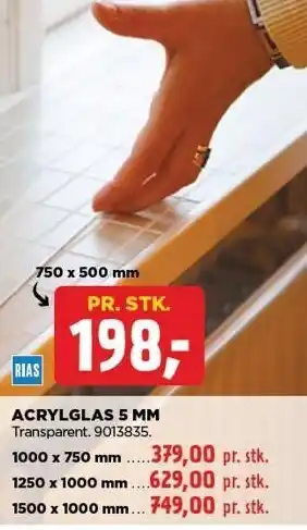 jem & fix ACRYLGLAS 5 MM tilbud